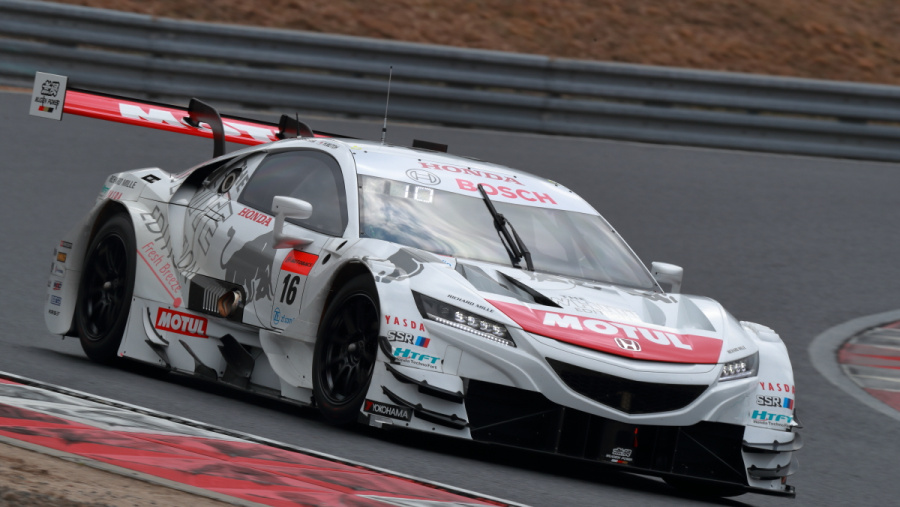 Nsx Gtが今シーズン話題のカラーリングになって岡山を激走 Super Gt Clicccar Com