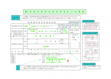 4.保管場所の使用権原を疎明する書類(2)保管場所が貸し駐車場の場合