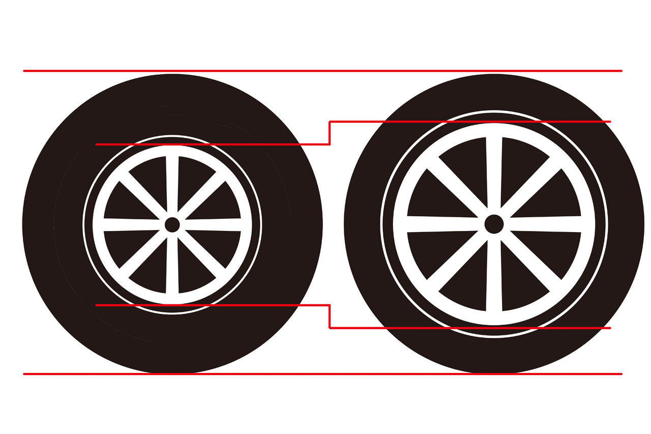タイヤ ホイールのインチアップとは 外径を変えずに何を上げる タイヤ豆知識 Clicccar Com