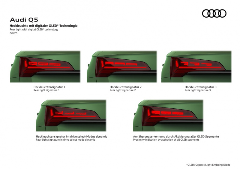 「アウディQ5がビッグマイナーチェンジ。リヤコンビランプに世界初採用となる「OLED」を搭載」の16枚目の画像