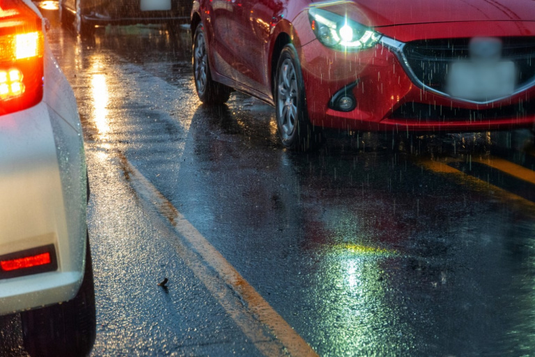 雨の日のドライブ