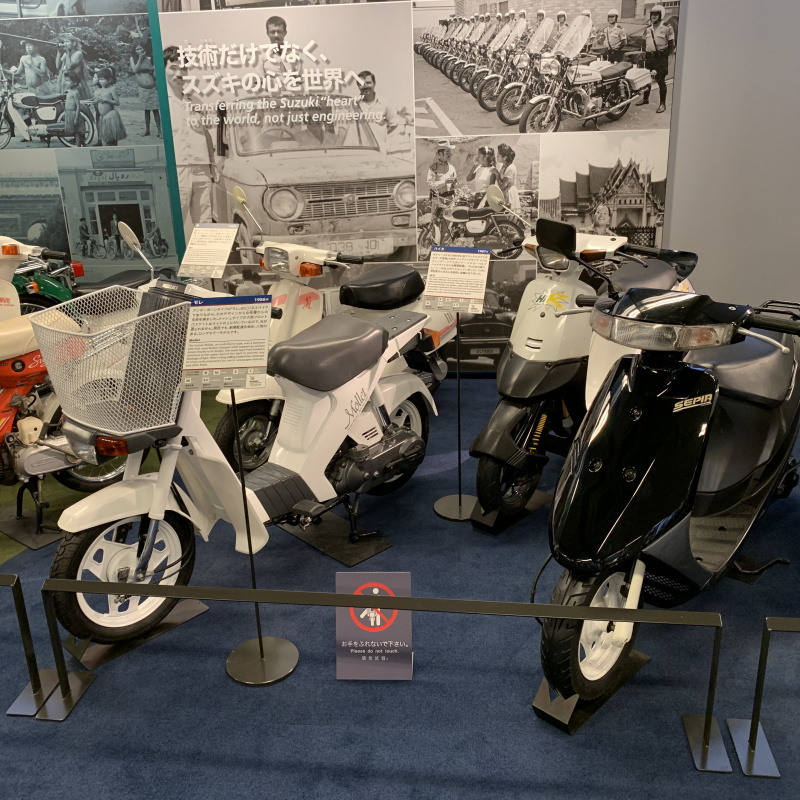 「日本初のスピードメーター搭載車やジウジアーロデザインのロータリーエンジン車も展示【スズキ歴史館　2輪車編】」の18枚目の画像