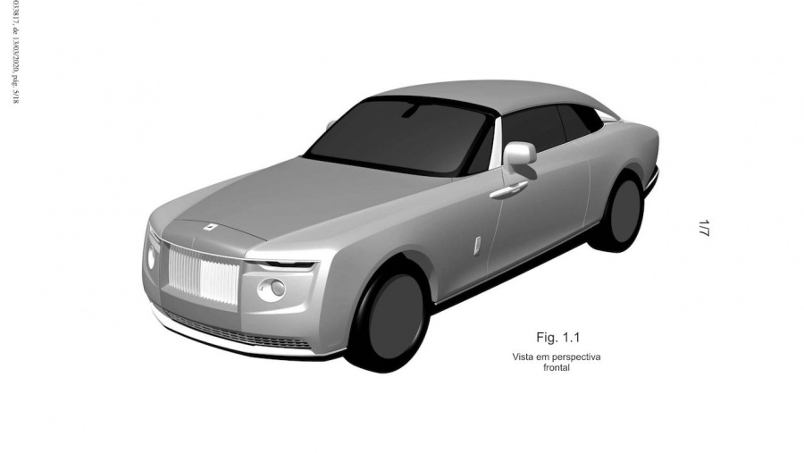 ロールス ロイスの新型ワンオフの特許画像が流出 14億円スウェプテイル後継モデルか Clicccar Com