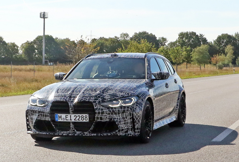 「ついに実車をスクープ！　新型BMW M3 ツーリングのプロトタイプをキャッチ」の5枚目の画像