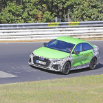 アウディ高性能コンパクトセダン「RS3」次期型、鮮やかなランボグリーンをまとってニュル出現！ - Audi RS3 Sedan (1)