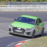 アウディ高性能コンパクトセダン「RS3」次期型、鮮やかなランボグリーンをまとってニュル出現！ - Audi RS3 Sedan (2)