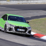 アウディ高性能コンパクトセダン「RS3」次期型、鮮やかなランボグリーンをまとってニュル出現！ - Audi RS3 Sedan (4)