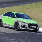 アウディ高性能コンパクトセダン「RS3」次期型、鮮やかなランボグリーンをまとってニュル出現！ - Audi RS3 Sedan (5)