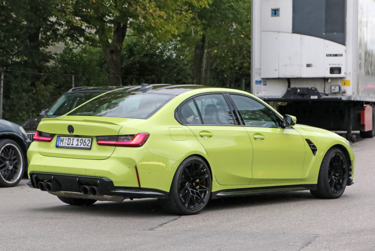 BMW M3 Sao Paulo Yellow 2 画像｜ついにヴェールを脱いだ新型・BMW M3、公式写真で見られないホワイトカラーを激写 ...