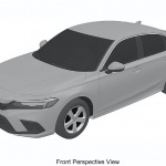 ホンダ シビック・セダン、次期型は3連LEDヘッドライト装備か？特許画像から日本再導入へ期待！ - 2022-Honda-Civic-Sedan-patent-images-1