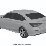 ホンダ シビック・セダン、次期型は3連LEDヘッドライト装備か？特許画像から日本再導入へ期待！ - 2022-Honda-Civic-Sedan-patent-images-2