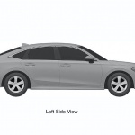 ホンダ シビック・セダン、次期型は3連LEDヘッドライト装備か？特許画像から日本再導入へ期待！ - 2022-Honda-Civic-Sedan-patent-images-4