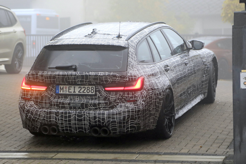 「2022年発売へ！　BMW M3初のツーリング、最新プロトタイプをキャッチ」の9枚目の画像