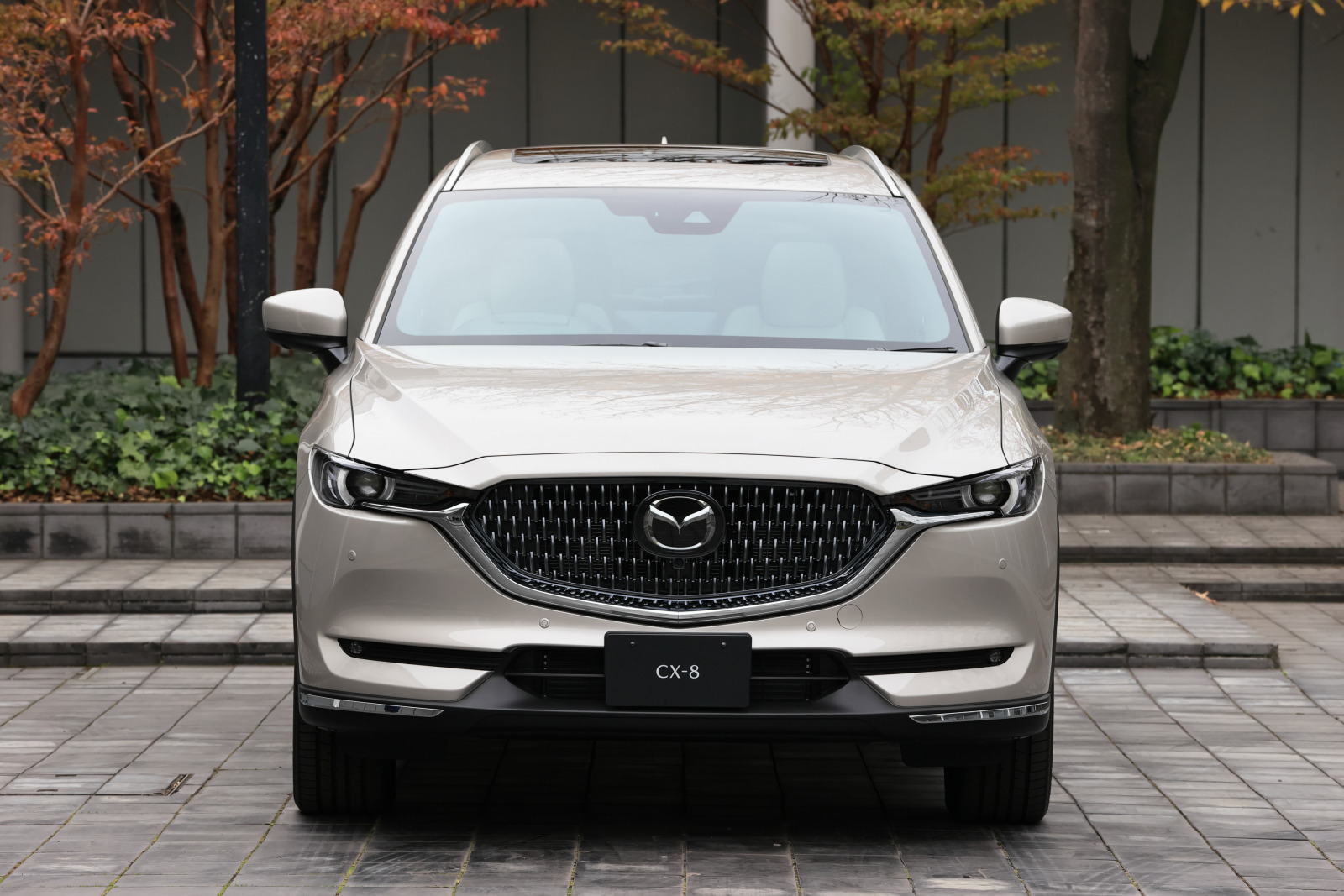 Mazda Cx 8 12 9 画像 マツダcx 8が商品改良を実施 上級グレードがより上質なエクステリアにチェンジ Clicccar Com