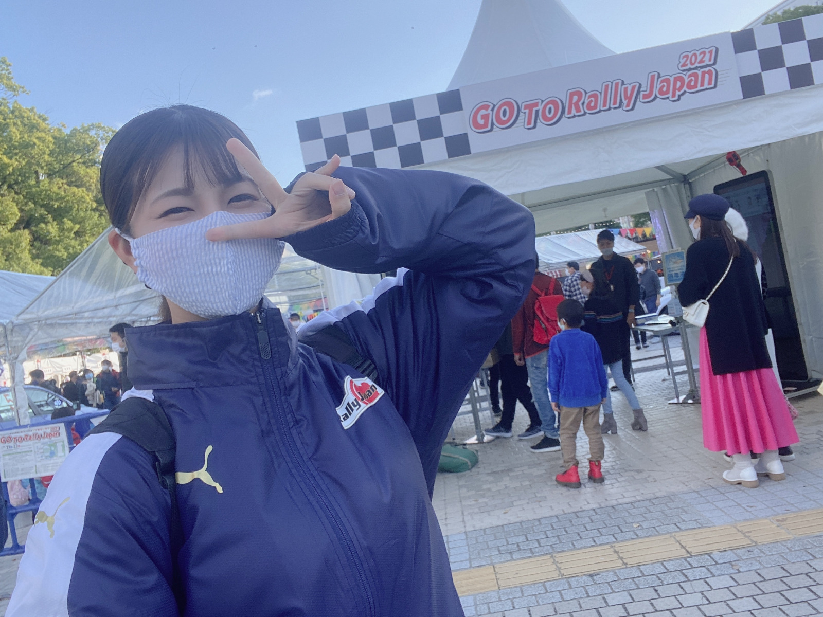 「梅本まどかがSKE48の本拠地・栄で行われた「GO TO RallyJapan2021」イベントに参加してきました☆【うめまど通信vol.26】」の1枚目の画像