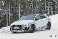 新型アウディA3、450馬力の「R」プロトタイプをキャッチ！ - Audi RS3 winter 16
