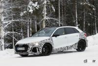 新型アウディA3、450馬力の「R」プロトタイプをキャッチ！ - Audi RS3 winter 17