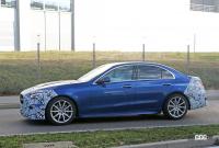デビュー直前！ メルセデス・ベンツCクラス セダン次期型、新色ブルーの開発車両をスクープ - Mercedes C Class Blue 8
