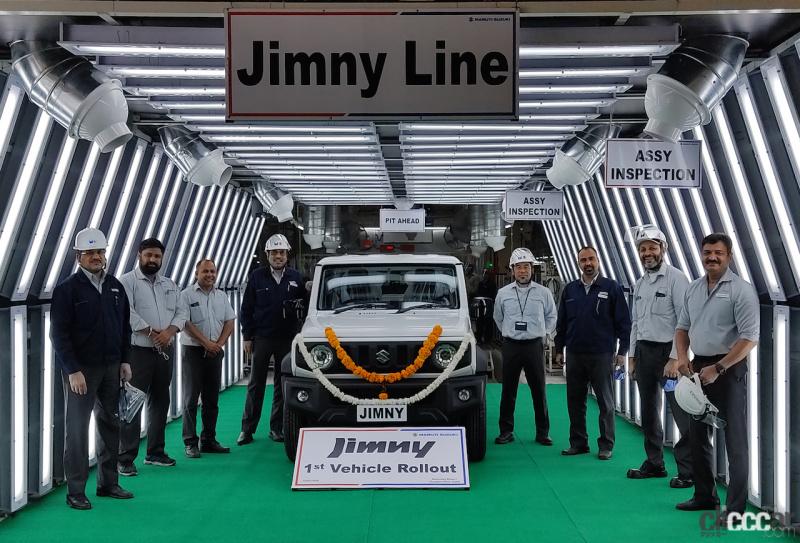 「日本仕様ジムニー・シエラをインドのグルガオン工場でインド製ジムニーとして生産、輸出を開始」の1枚目の画像