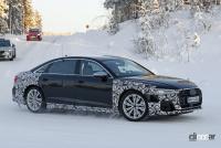 新設計のまったく新しいグリルやヘッドライトを確認！アウディ高性能セダン「S8」が大幅改良へ - Audi S8 facelift 20