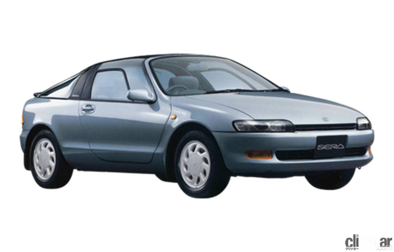 1990年セラ1 画像 国際女性デー 国産量産車初のガルウィングドアを採用したトヨタ セラがデビュー 今日は何の日 3月8日 Clicccar Com