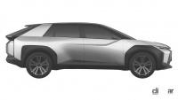 トヨタ・スバル共同開発のEV・SUV「X Prologue」、4月の上海モーターショーで初公開へ！ - toyota-crossover-design-trademark-passenger-side