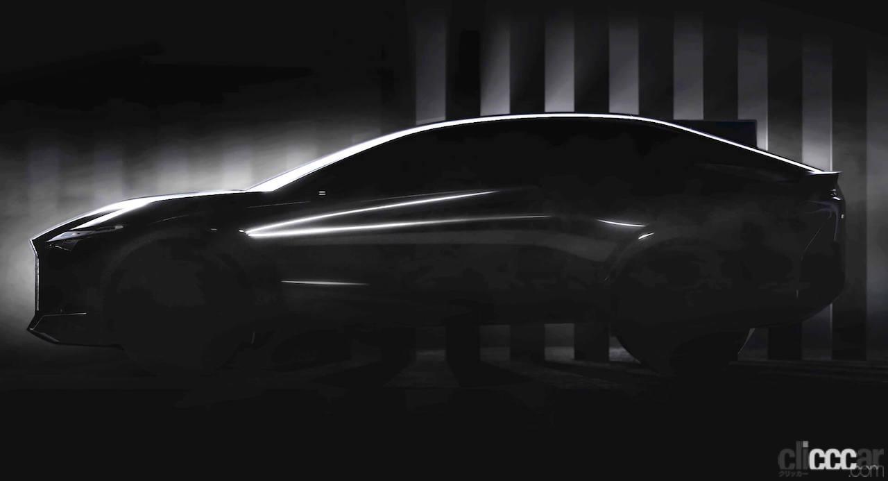 「レクサス新型EV、3月30日初公開へ！　ハイライディング・ファストバックか!?」の2枚目の画像
