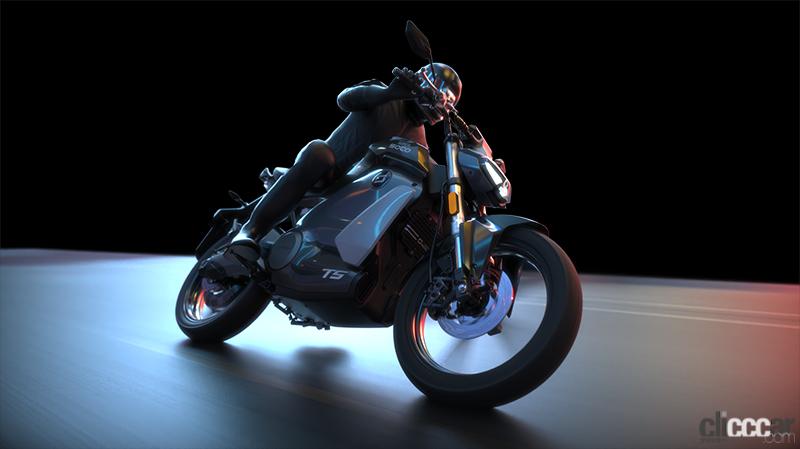 「街を俊敏に走る電動バイク！　125cc級の車体に野獣系スタイルを持つ「TSストリートハンター」」の2枚目の画像