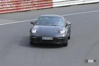 新型911のリフトアップモデルはハイブリッドモデルで登場か!? - Spy shot of secretly tested future car