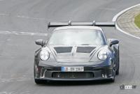 新型・ポルシェ911GT3 RS、巨大ウィングをニュルで最終調整 - Porsche 911 GT3 RS 2