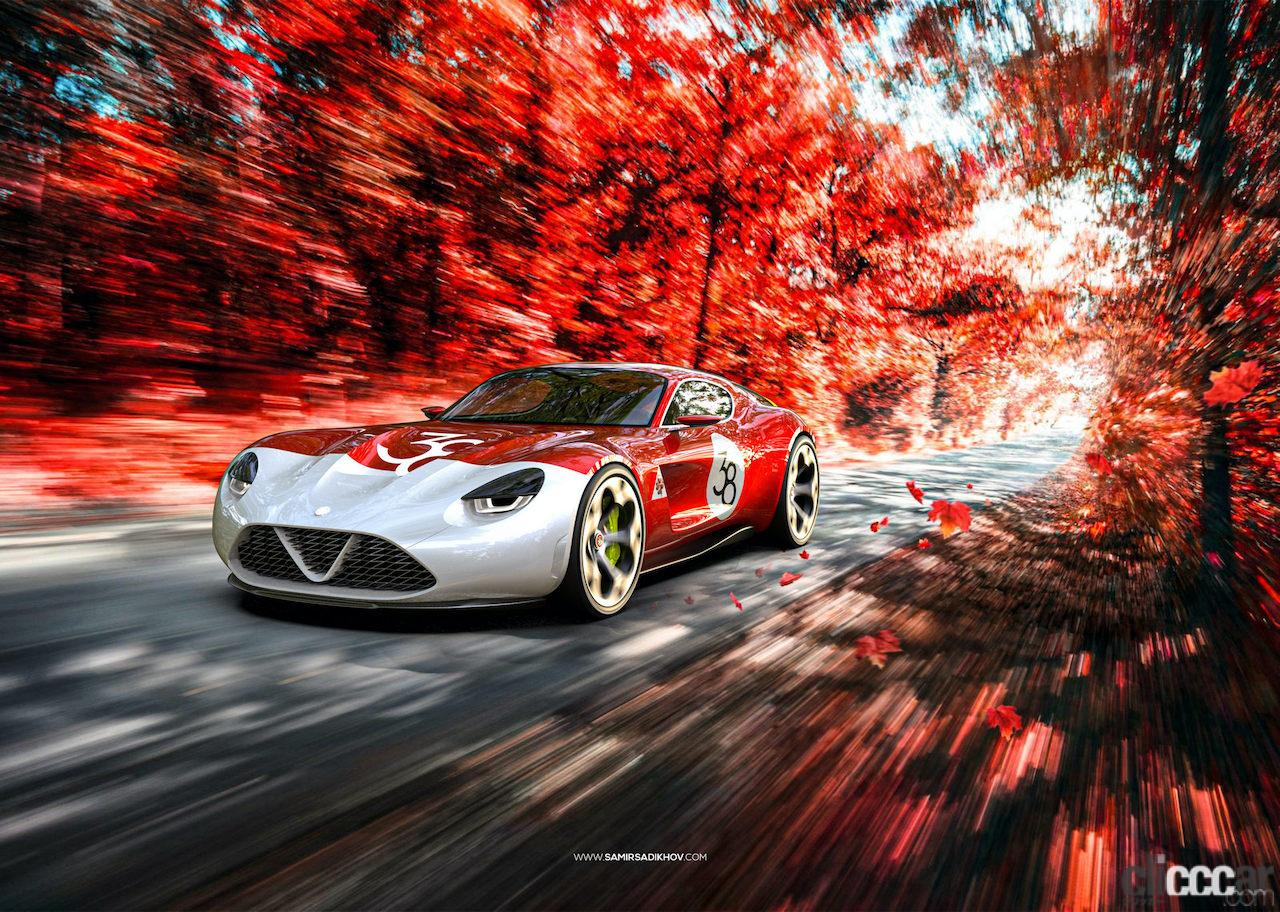 Alfa Romeo Tz4 A 画像 アルファロメオの未来がここに 次世代スポーツ Tz 4 を大予想 Clicccar Com