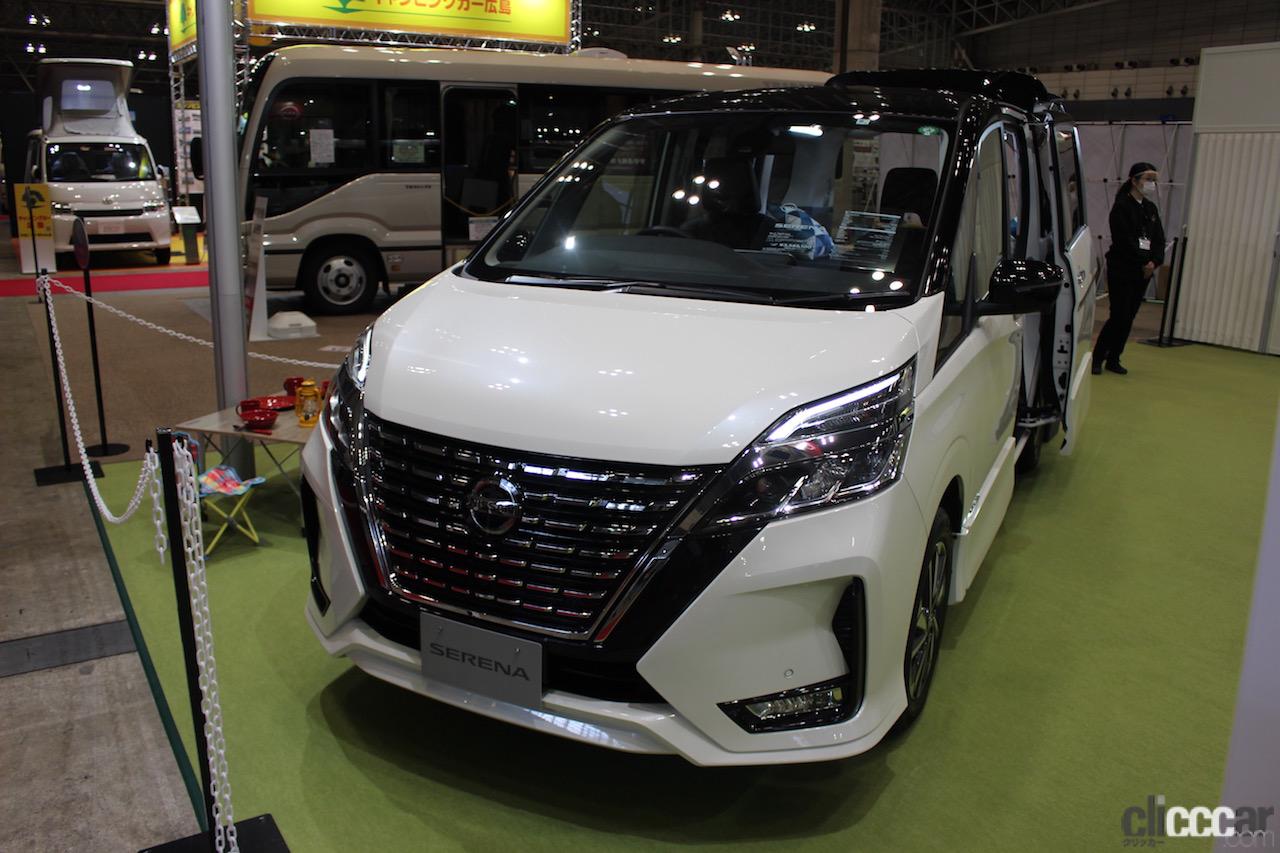日産がnv350キャラバン Nv0バネット セレナをベースとした車中泊仕様を出展 ジャパンキャンピングカーショー21 Clicccar Com
