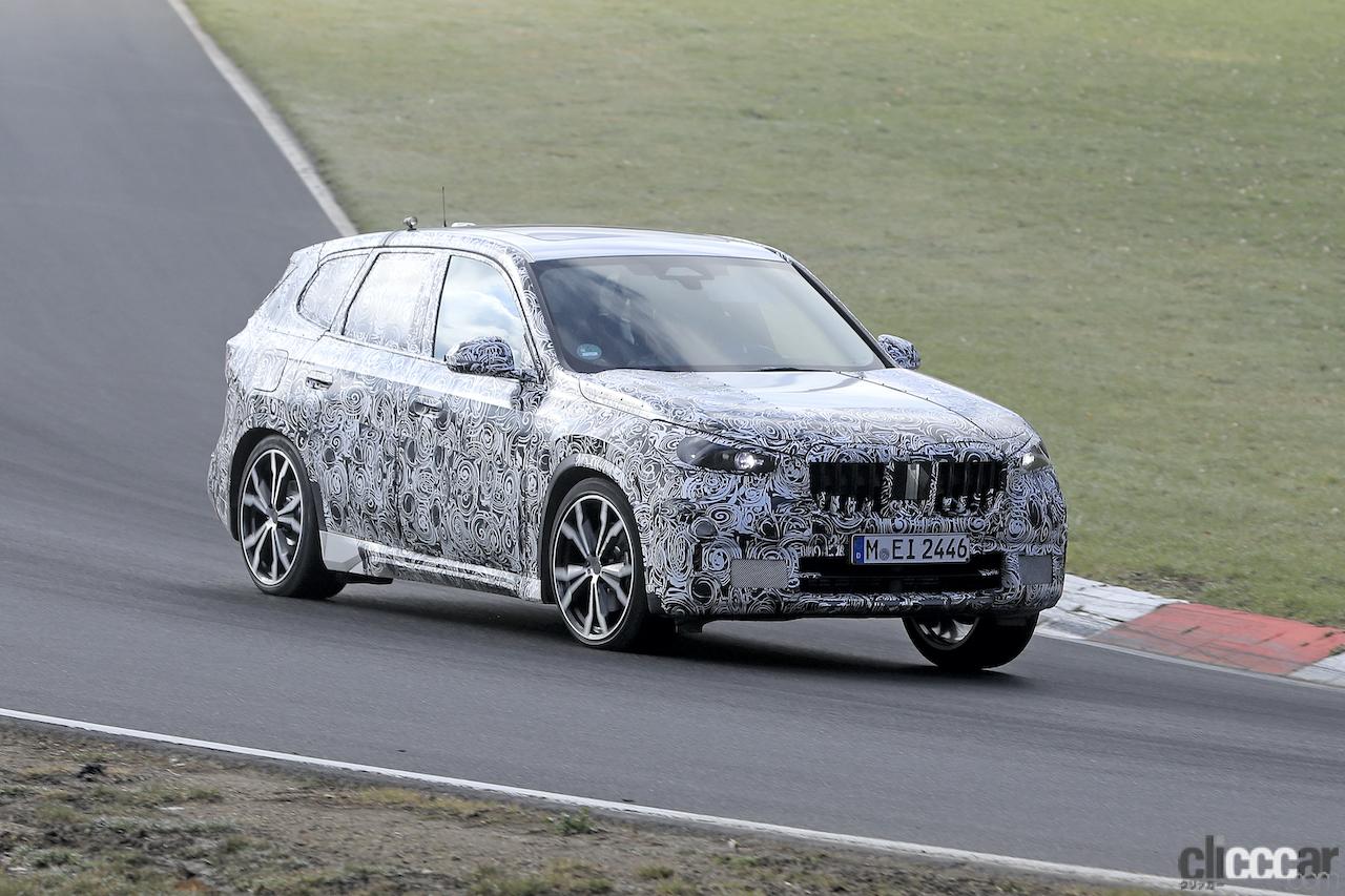 「BMW X1次期型がニュルに出現。フルエレクトリックなど電動化を加速！」の4枚目の画像