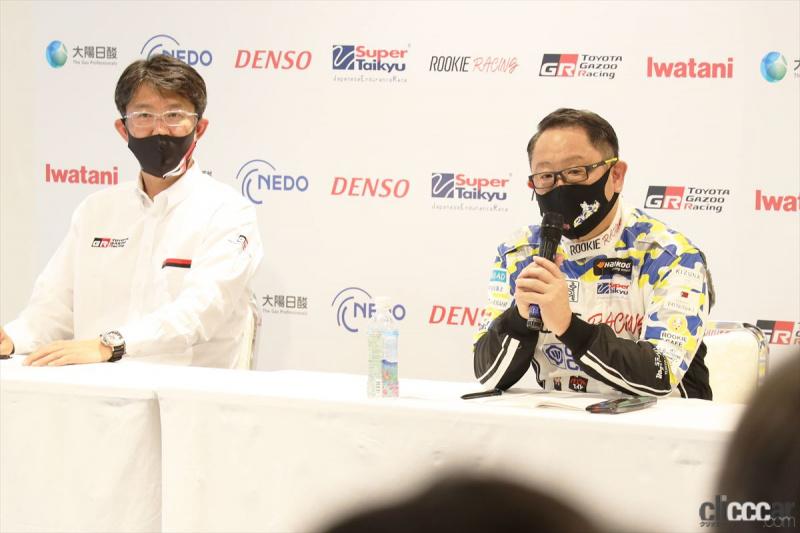 「水素エンジン、斯く戦えり。世界初の水素エンジンレーシングカーでトヨタの社長がレースを走った【スーパー耐久2021】」の32枚目の画像