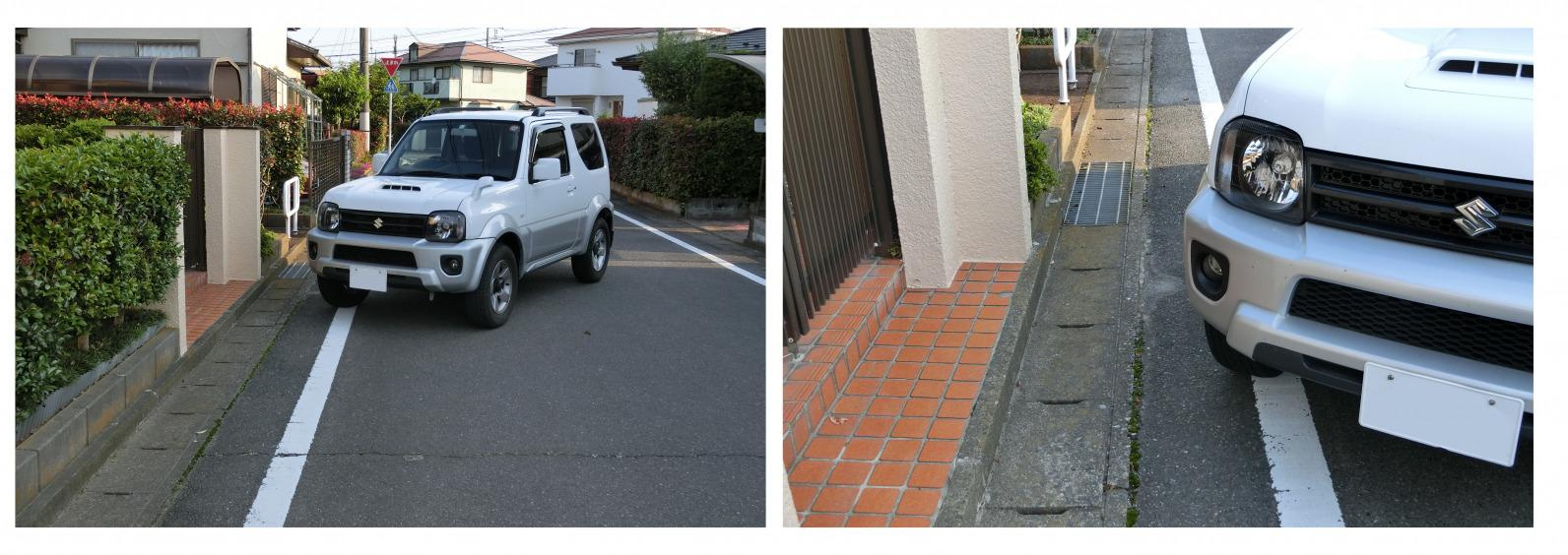 Parking 4 画像 バック駐車 車庫入れで簡単にまっすぐスマートに決めるコツは目線とハンドル操作 Clicccar Com