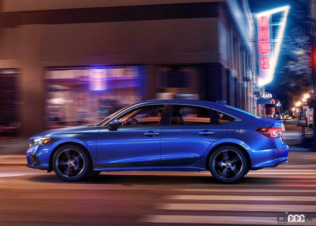 Honda-Civic_Sedan-2022-1280-06 画像|タイプRも待ち遠しい! 新型ホンダ シビック・ハッチバック、流麗なルーフを ...