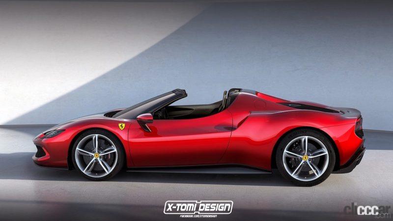 「フェラーリ新型「296 GTB」、早くも「スパイダー」を開発中の噂！　デザインを予想」の1枚目の画像