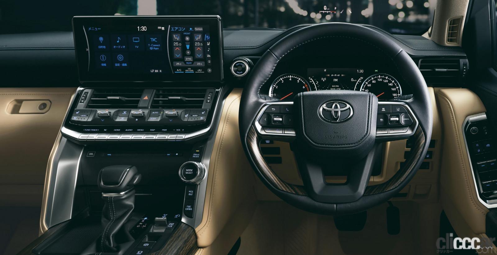 Toyota Landcruiser 3 画像 トヨタ初の 指紋認証スタートスイッチ の採用で 盗難防止 抑止を図る新型トヨタ ランドクルーザー Clicccar Com