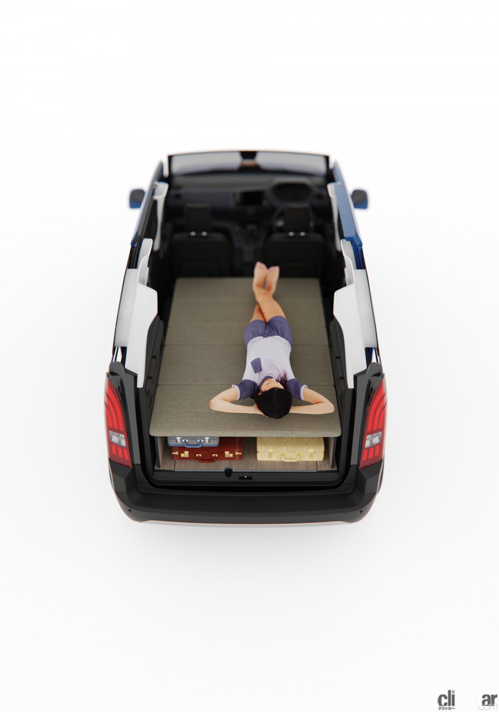 Peugeot Rifter Agre Bedkit 9 画像 プジョー リフターが無加工で車中泊が可能に Agre アグレ ベッドキット がディーラーオプションで追加 Clicccar Com