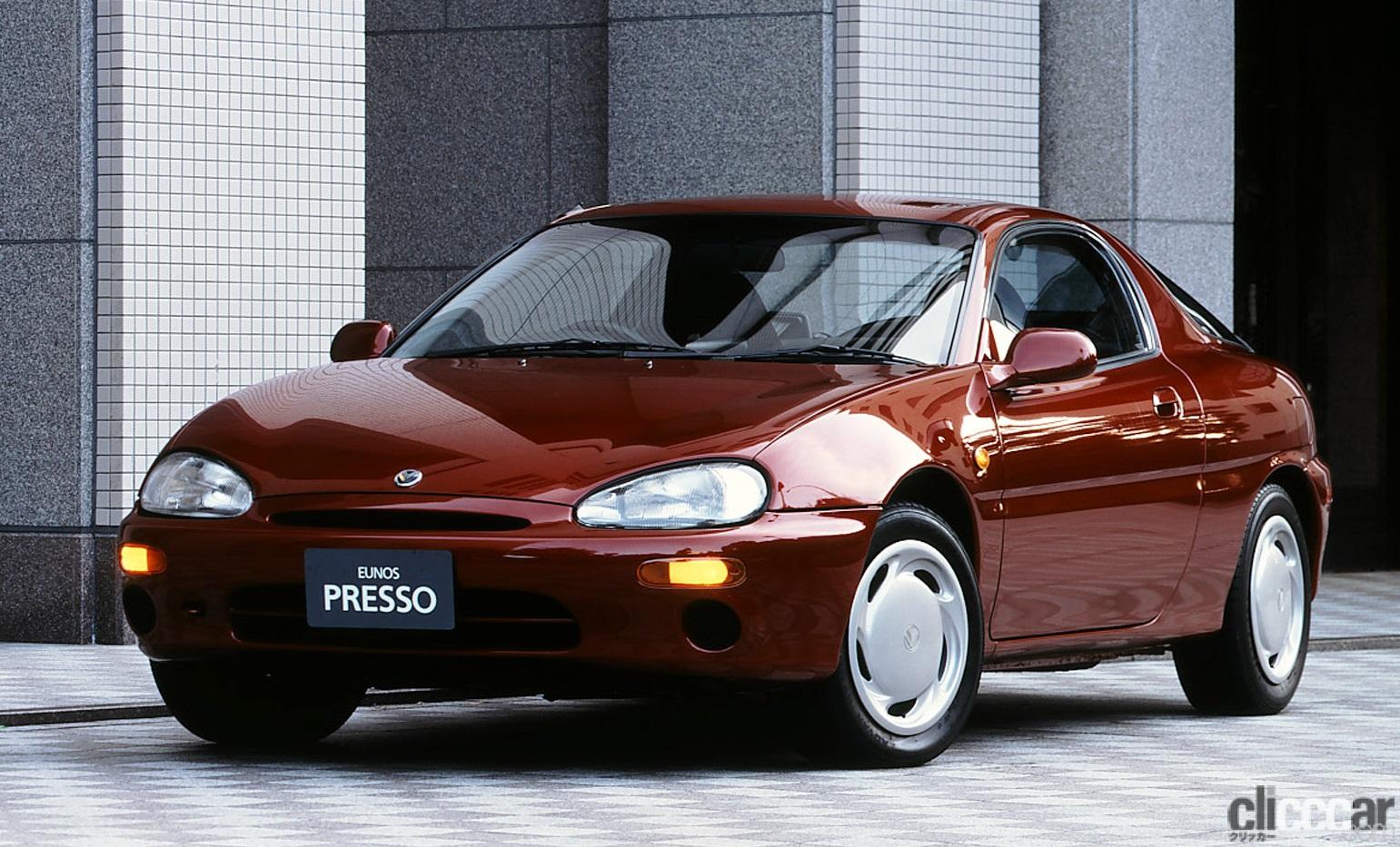 ユーノス プレッソは力まず汗をかかず、仲間と乗る個性派V6スポーツクーペ【ネオ・クラシックカー・グッドデザイン太鼓判「個性車編」第13回