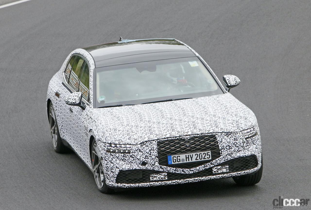 Genesis G90 6 画像 あのヘッドライトがついに露出 世界が認めるジェネシスのフラッグシップセダン G90 次期型をキャッチ Clicccar Com