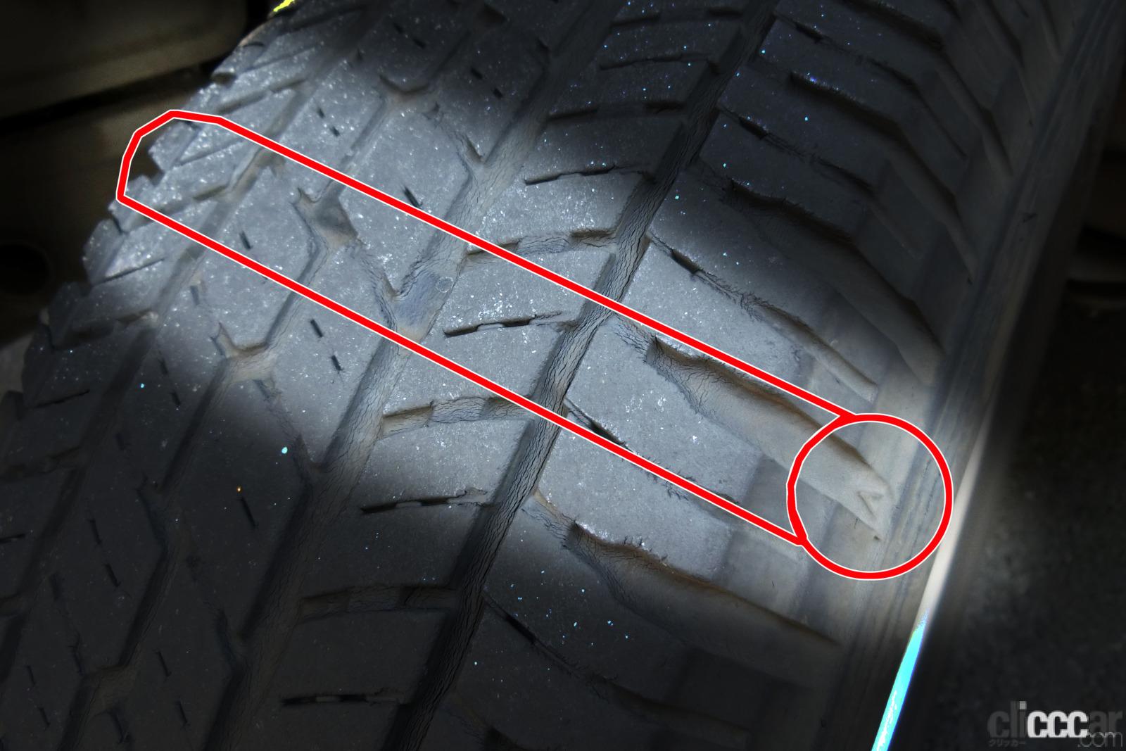 Slip Sign Over km 2 画像 タイヤに書かれた表示ってなに 数字や記号にはちゃんと意味が込められている Clicccar Com