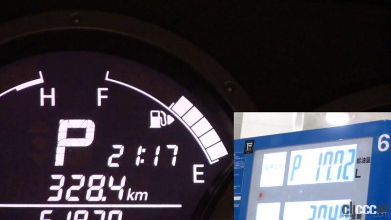 「燃料残量警告灯（ガソリンランプ）が点灯したらあと何キロ走れる？給油量と平均燃費から計算で割り出してみた」の10枚目の画像