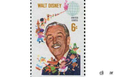 ウォルトディズニーの記念切手（1968年）(C)Creative Commons