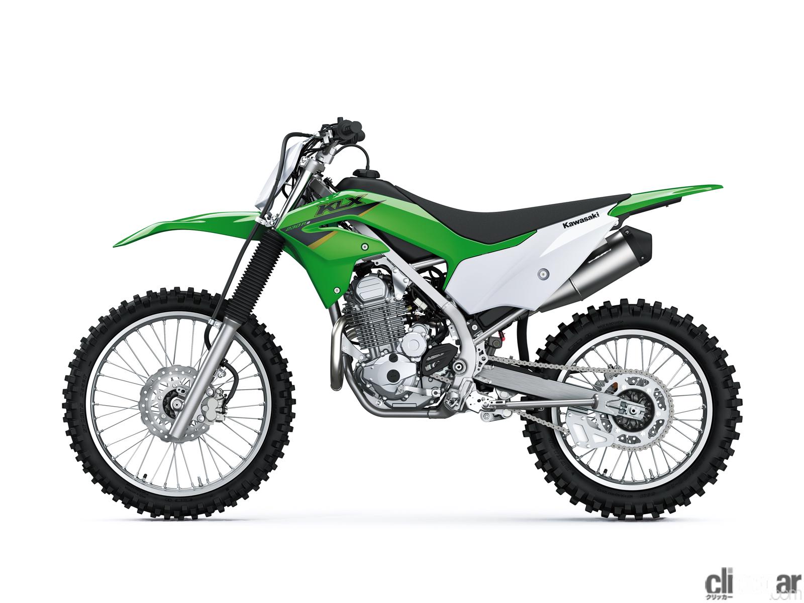 カワサキがオフロード専用バイク 新型 Klx230r S 発売 足着き性のよさが初心者に優しい理由とは Clicccar Com