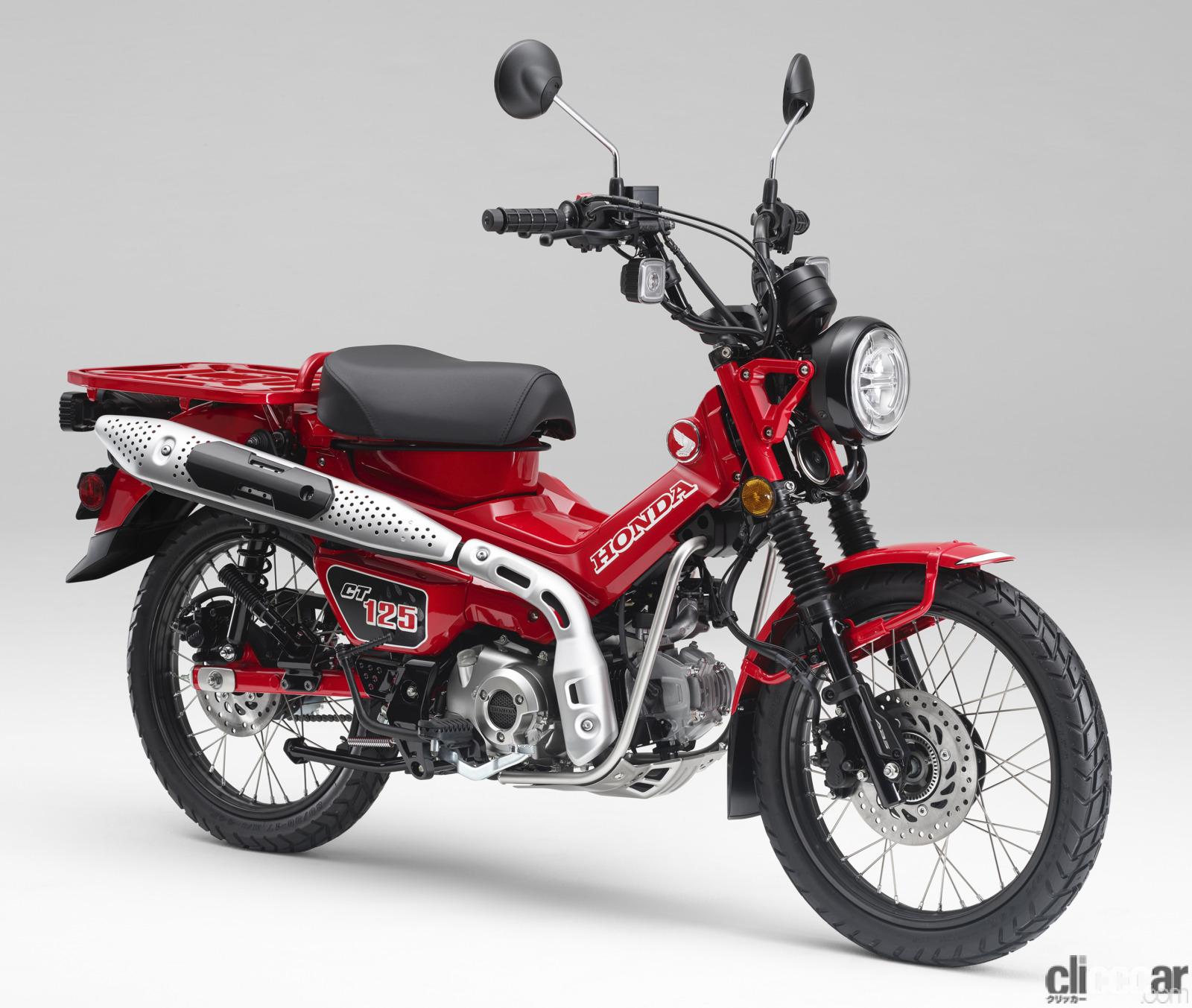 外遊びバイクで人気のホンダ Ct125ハンターカブ にグリーンの新色が登場 レブル250sエディション も22カラーが登場 Clicccar Com