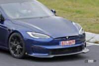 テスラ「モデルS」の開発車両を発見。あの過激システムを搭載か？ - Tesla Model S Plaid + 5