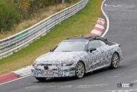 2022年導入へ！メルセデス・ベンツの新クラス「CLE」、カブリオレ開発車両を初スクープ - Mercedes CLE Convertible Nürburgring 5