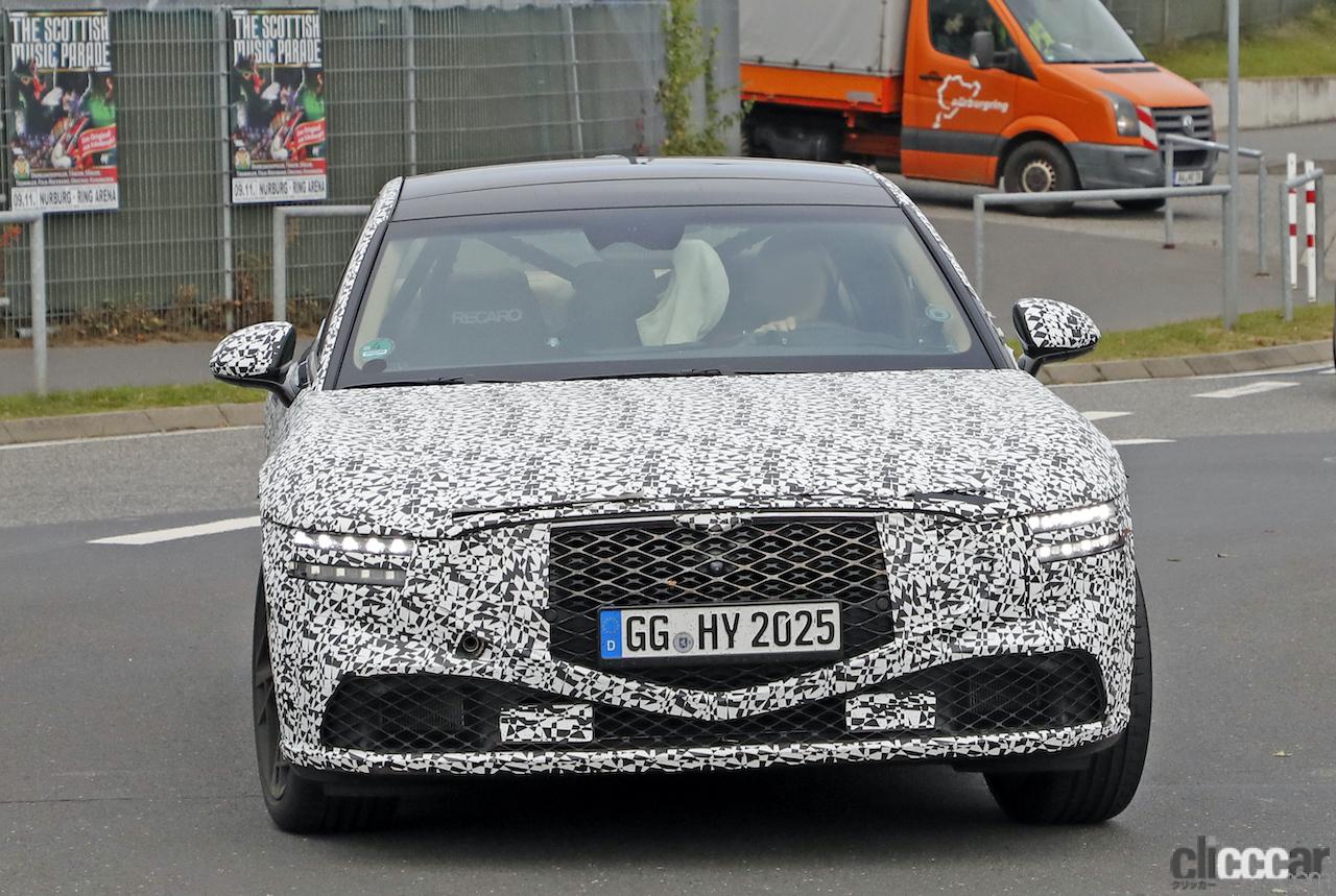 Genesis G90 17 画像 ジェネシスのフラッグシップセダン G90 次期型 ハイテクコックピットを激写 Clicccar Com