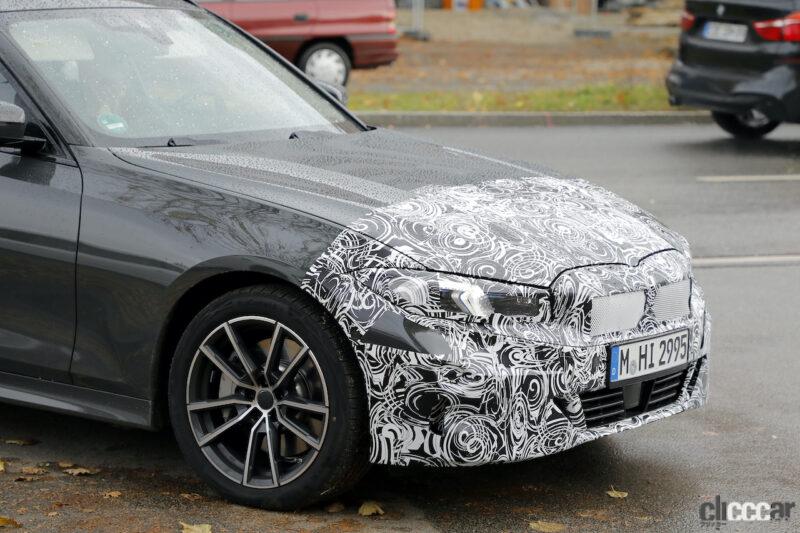 「BMW 3シリーズ ツーリング改良型を初スクープ！ 新ヘッドライトも装着完了」の11枚目の画像